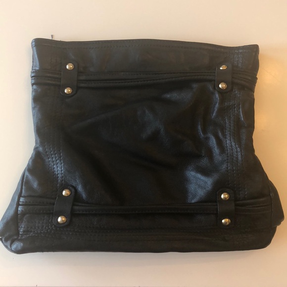 MORGAN OAKLEY Leather Fold Clutch - Picture 3 of 4